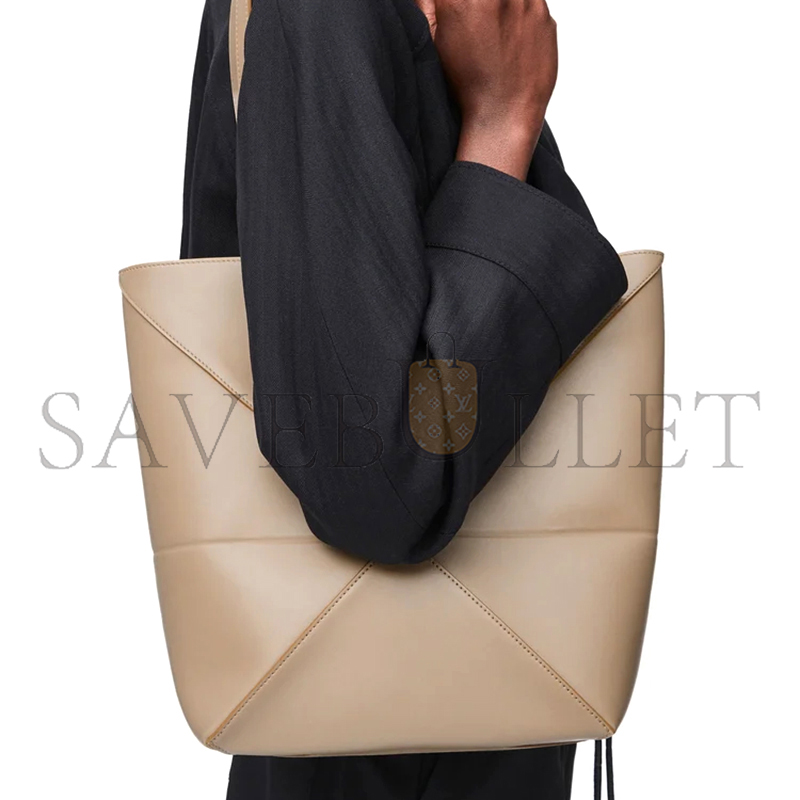 L0ew* medium puzzle fold tote in shiny calfskin a657g50x01 03 (31.5*25.5*14.5cm)